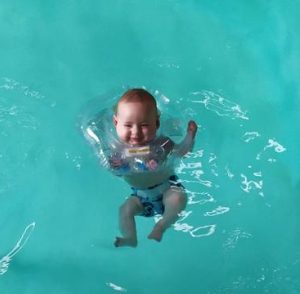 Let the baby swim